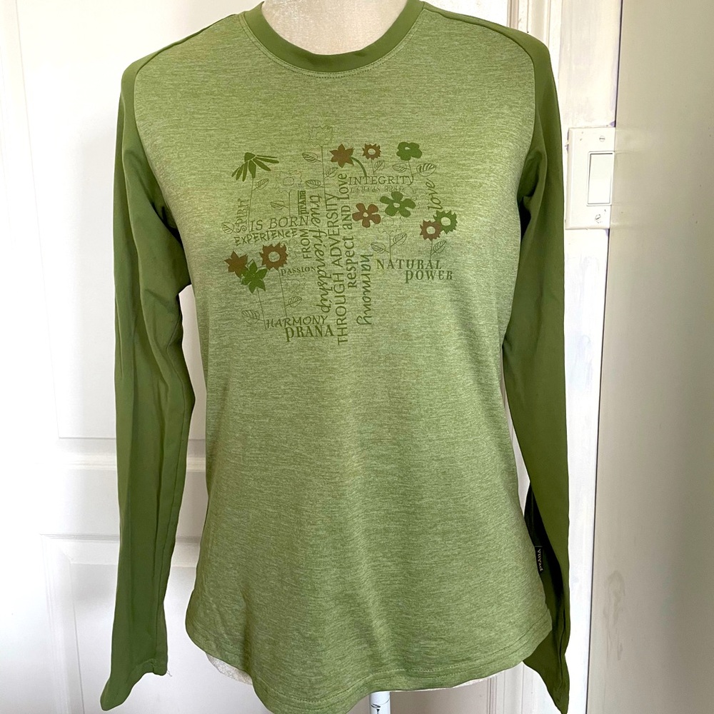 Women’s PRANA Green Cozy Long sleeve Shirt L Green